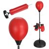 Punching Bag with Stand Height Adjustable Reflex Boxing Bag with Stand & Gloves Spring Mounted for Fast Rebound Sturdy Fillable Base for Stability Box