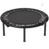 Foldable Mini Trampoline, 36 Inch Fitness Rebounder, Max Load 220 lbs Exercise Trampoline, Stable & Quiet Indoor Small Workout Trampoline