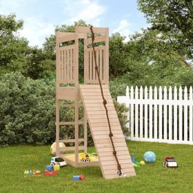 Outdoor Playset Natural wood Solid pine wood (untreated) Medium
