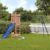 Outdoor Playset Blue Solid Douglas Fir wood, Polypropylene Large