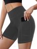 NSQTBA Workout Shorts for Women Tummy Control Yoga Shorts High Waist XL
