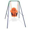 Toddler Swing Blue, Green, Orange Steel, Plastic Standard Durable
