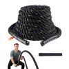 Battle Rope, 1.5 Inch Diameter 30Ft Length Polyester Exercise Rope, Battle Exercise Equipment