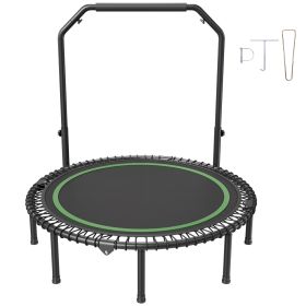 Foldable Mini Trampoline, 51 Inch Fitness Rebounder, Max Load 450lbs Exercise Trampoline