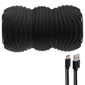 Vibrating Peanut Massage Ball, Electric Double Lacrosse Massage Roller with 4 Intensities