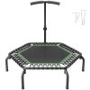 54.5" Mini Fitness Trampoline Adults Indoor Exercise Rebounder with Handle
