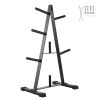Weight Plate Rack, A Frame Weight Plate Tree for 1-Inch Weight Plates, Standard Weight Plate Tree, 500 lbs Load Capacity Weight Storage Holder