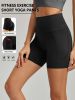 Plus Size Yoga Biker Shorts with Pockets – High Waist, Tummy Control Gym Leggings