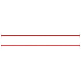 Turning Bar Set of 2 Red Powder-coated steel Standard Durable