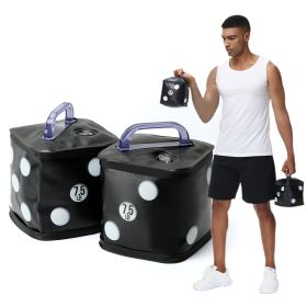 Travel Weight, Water Filled Dumbbells Set, Fitness Exercise Dice 15 lbs, for Strength Training, Core Training