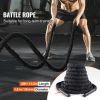 Battle Rope, 1.5 Inch Diameter 40Ft Length Polyester Exercise Rope, Battle Exercise Equipment with Protective Sleeve & Anchor