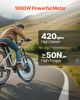 1000W Electric Bike Conversion Kit, 48V 420rpm 26" Front Wheel E-Bike Hub Motor Kit with Upgraded Speed Controller, Throttle Grip Kit, LCD Display