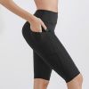 Women's High-Waisted Peach Lift Sharkskin Biker Shorts – Lightweight 5-Inch Yoga & Workout Compression Shorts'