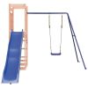 Outdoor Playset Blue, Natural Wood