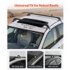 Roof Rack Cross Bars, Universal Fit for Naked Roofs Without Raised Rails/Flush Rail/Black Moldings, 165 LBS Capacity