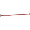 Turning Bar Set of 3 Red Powder-coated steel 49.2 in long