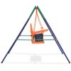 Toddler Swing Blue, Green, Orange Steel, Plastic Standard Durable