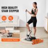 Stair Stepper, Mini Stepper for Exercise at Home, Hydraulic Fitness Stepper with Resistance Bands, Full Body Workout Cardio Equipment