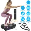 Vibration Exercise Machine With Resistant Bands Remote Control Whole Body Vibration Platform Workout Equipment Home Fitness Training Equipment For Wei