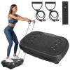 Vibration Exercise Machine With Resistant Bands Remote Control Whole Body Vibration Platform Workout Equipment Home Fitness Training Equipment For Wei