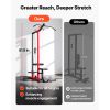 LAT Pull Down Machine, 2-in-1 Row Cable Machine, Cable Machines Home Gym with 3-Level Adjustable Seat, 4-Level Adjustable Foam Roller