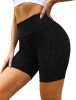 NSQTBA Scrunch Butt Shorts for Women Workout Booty Shorts Butt Lifting Black XL