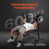 6-in-1 Weight Bench Set, 600lbs Adjustable Workout Bench Press, Exercise Sit up Bench for Home Gym Strength Training