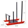 Weight Sled Fitness Sled Fitness Strength Training Sled Speed Training Sled Heavy-Duty Weight Training Equipment for Muscle Building and Explosive Pow