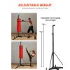 Punching Bag Stand, Steel Heavy Duty Workout Training Equipment, Adjustable Height Boxing Punching Stand with Weighted Base, Holds Up to 140 lbs