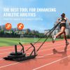 Weight Training Pull Sled, Fitness Strength Speed Training Sled with Handle