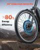 1000W Electric Bike Conversion Kit, 48V 420rpm 26" Front Wheel E-Bike Hub Motor Kit with Upgraded Speed Controller, Throttle Grip Kit, LCD Display