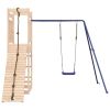 Outdoor Playset Natural wood, Blue Solid pine wood Large Durable