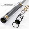 Barbell Bar for 2" Olympic Plates, Home Gym Weightlifting Bar Solid Chrome Weight Bar Fitness Training Curl Barbell 7.2Ft