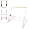3.5FT White Solid Wood Ballet Barre With Adjustable Range Of 31.5-39.5 Inches For Dance Practice