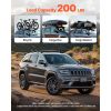 Roof Rack Cross Bars, Fits Jeep Grand Cherokee 2011-2021 (With Grooved Side Rails), 200 LBS Capacity