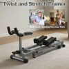 3-in-1 Spine Twist Stretcher & Stair Stepper & Waist Trainer, Adjustable Back Stretcher Machine for Lower Back Exercise