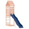 Outdoor Playset Natural wood, Blue Solid douglas wood, Polypropylene