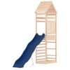 Outdoor Playset Pine Wood, Blue Solid Pine Wood, Polypropylene