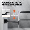 Wall Mount Boxing Spinning Bar, Adjustable Punching Spinning Bar, Boxing Speed Trainer with Gloves, Black Reflex Boxing Bar