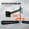 Wall Mount Boxing Spinning Bar, Adjustable Punching Spinning Bar, Boxing Speed Trainer with Gloves, Black Reflex Boxing Bar