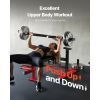 Chest Press Machine, 450 LBS Bench Press Set, Adjustable Flat Incline Bench with Independent Converging Arms, Upper Chest Equipment