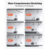 Pulley System, 2 PCS LAT and Lift Pulley System, Gym Rack Pulleys Attachment with two Steel Cables, Short Bar, Dual Grip Handles