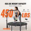 Foldable Mini Trampoline, 52 Inch Fitness Rebounder, Max Load 450lbs Exercise Trampoline