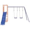 Outdoor Playset Blue Solid Douglas Fir wood, Polypropylene Large