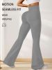 3pcs High-Waisted Flare Sharkskin Leggings – Slim Fit, Lightweight & Sculpting Yoga Pants