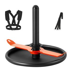 Weight Sled, Steel Power Sled, Fitness Strength Training Sleds for Athletic Exercise Speed Improvement, Workout Fitness Equipment with Harness (Support Rod Size: 2 inch, Color: Black)